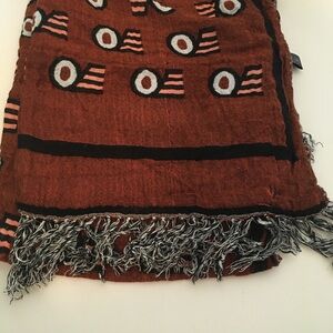 Nhl philadelphia flyers large lux shawl scarf double sided 27x70”